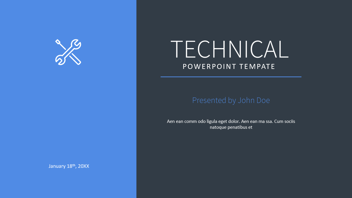 Technical PowerPoint Template by Butterfly_Graphic GraphicRiver